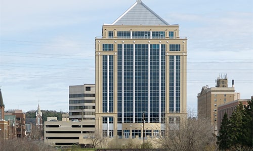 Wausau Dudley Tower WoodTrust Bank Branch