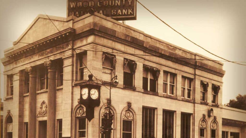 Vintage Photo of Wood County National Bank